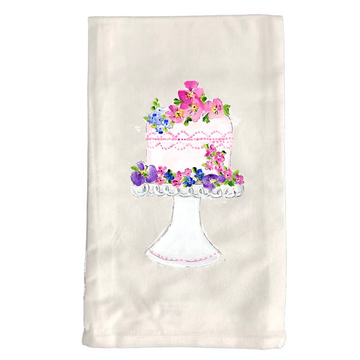 Kitchen Towel White - KT234W Wedding Cake