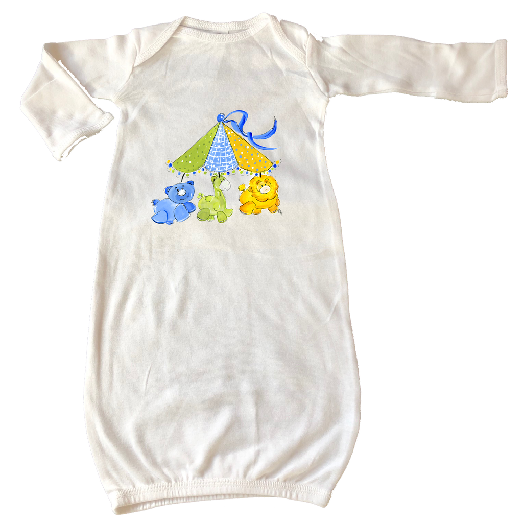 Infant Gown 897 Animal Mobile - Boy