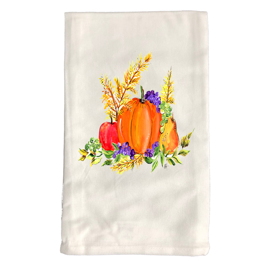 Kitchen Towel Fall 171 Fall Pumpkins & Fruit W