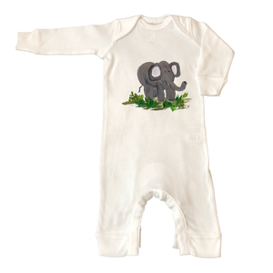 Rib Coverall Infant Baby 2127 Elephant