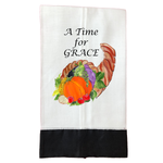 Tea Towel Fall 195 A Time For Grace BLK