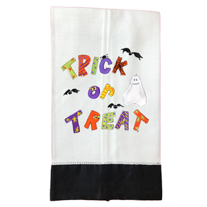 Tea Towel Fall 245 Trick or Treat BLK