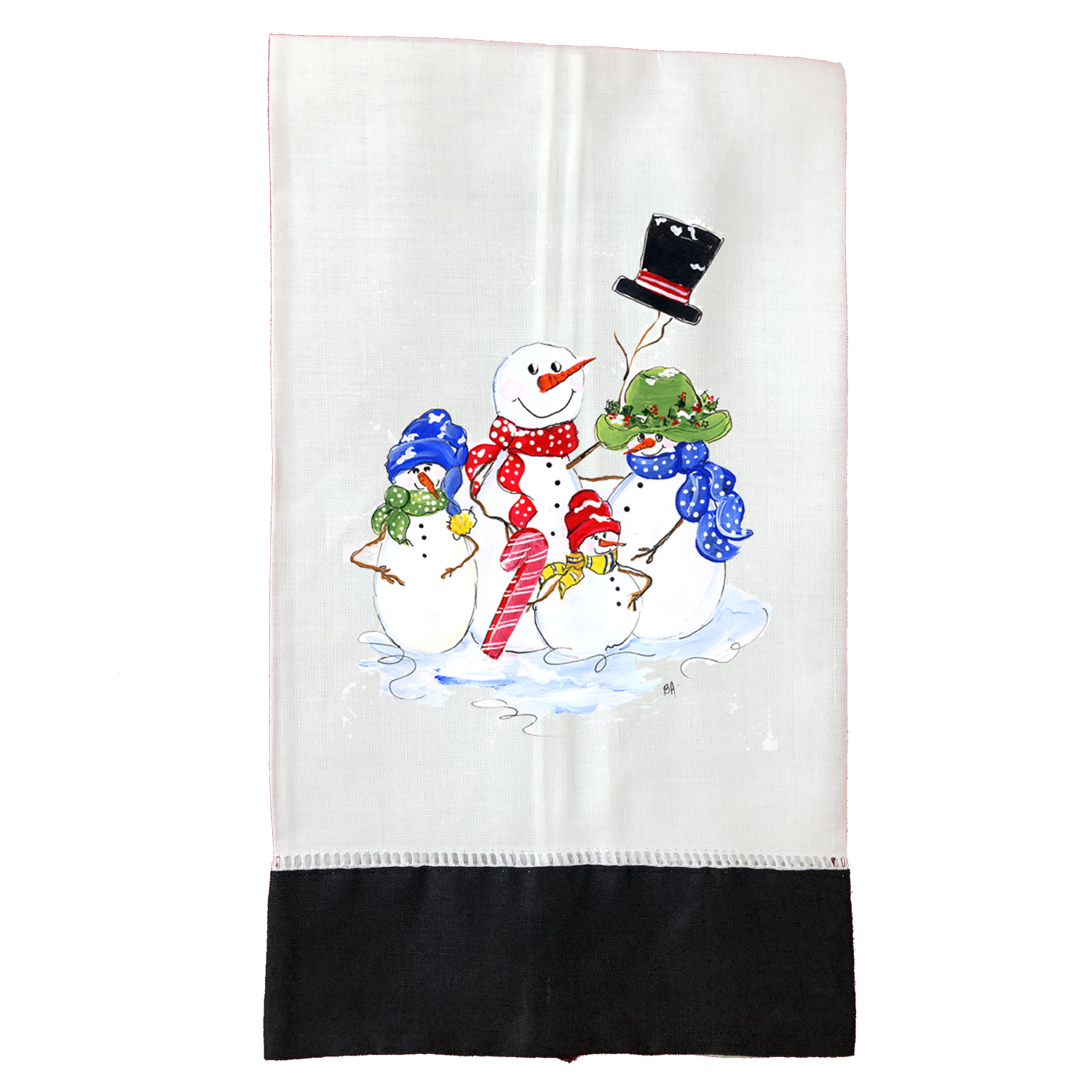 Tea Towel Christmas T596BLK