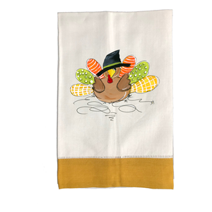 Tea Towel Fall 895 Patchwork Boy Turkey GLD