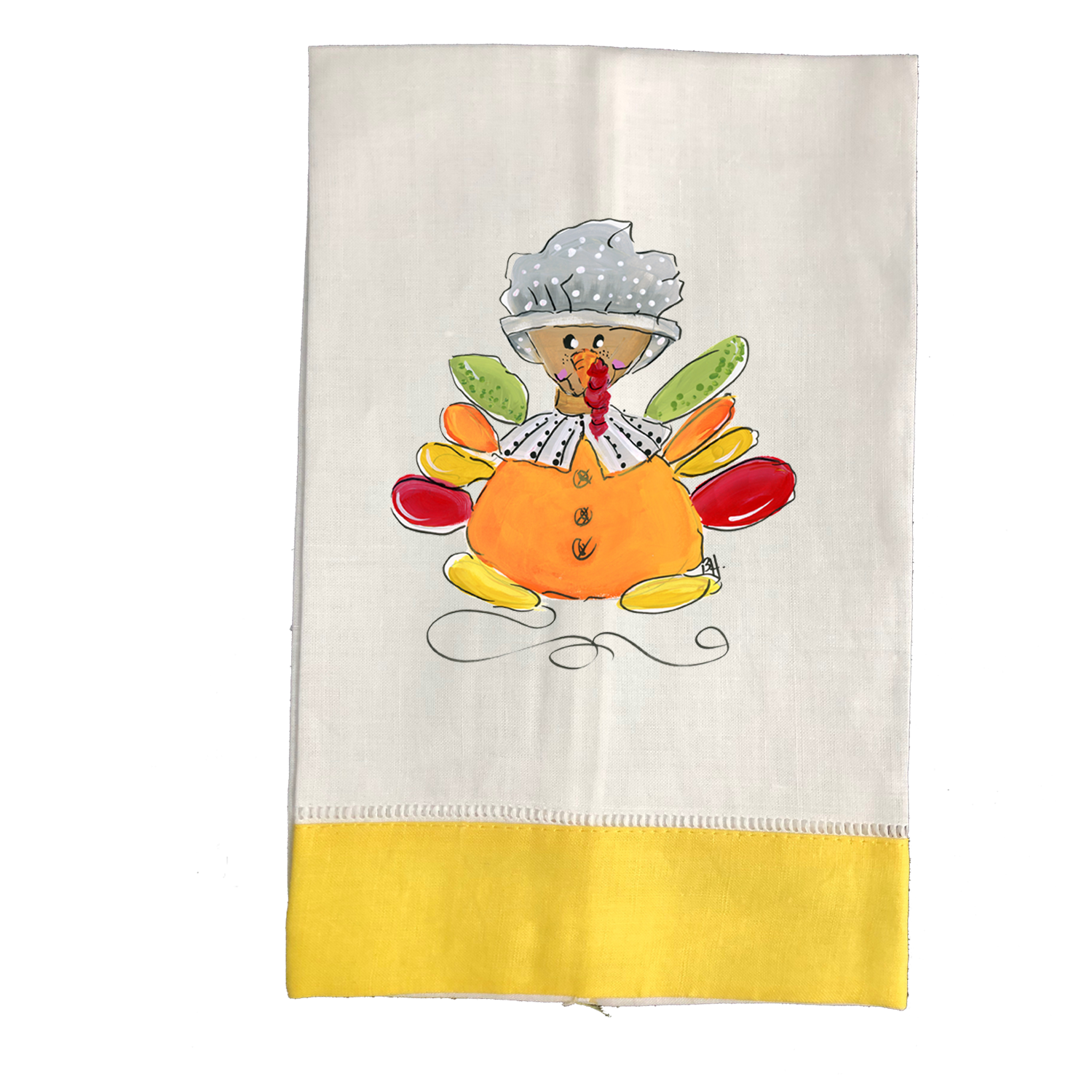 Tea Towel Fall 975 Pilgrim Lady Turkey Y