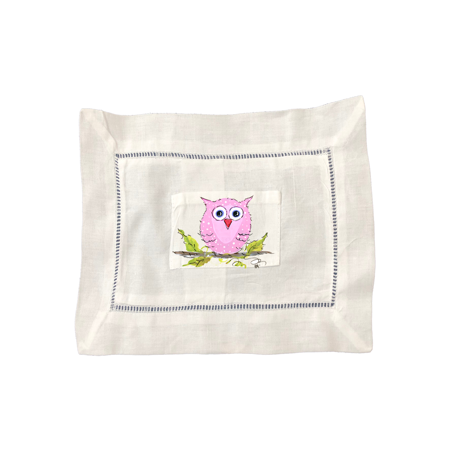 Large Tooth Fairy Pillow Pink Owl- TF932