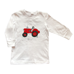 Cotton Tee Shirt Long Sleeve 1042 Red Tractor