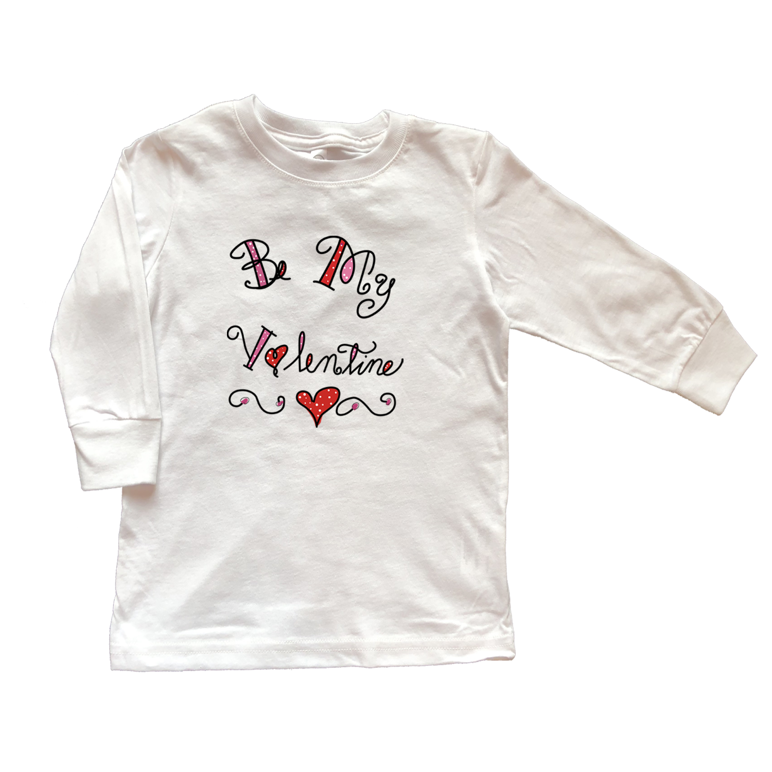 Cotton Tee Shirt Long Sleeve Valentine TS200