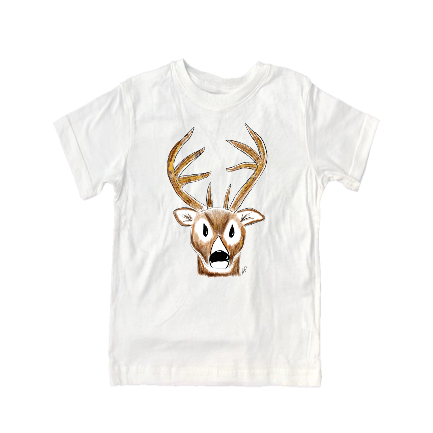 Cotton Tee Shirt Short Sleeve 2117 Deer