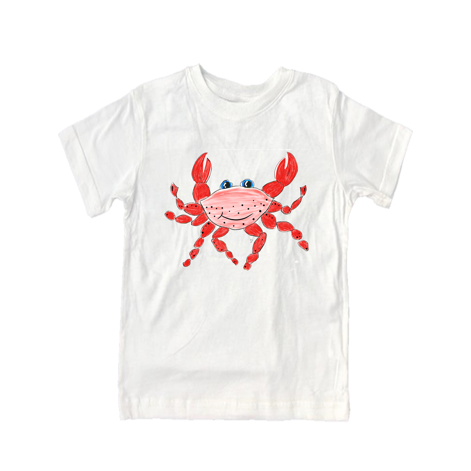 Cotton Tee Shirt Short Sleeve 2764 Red Crab