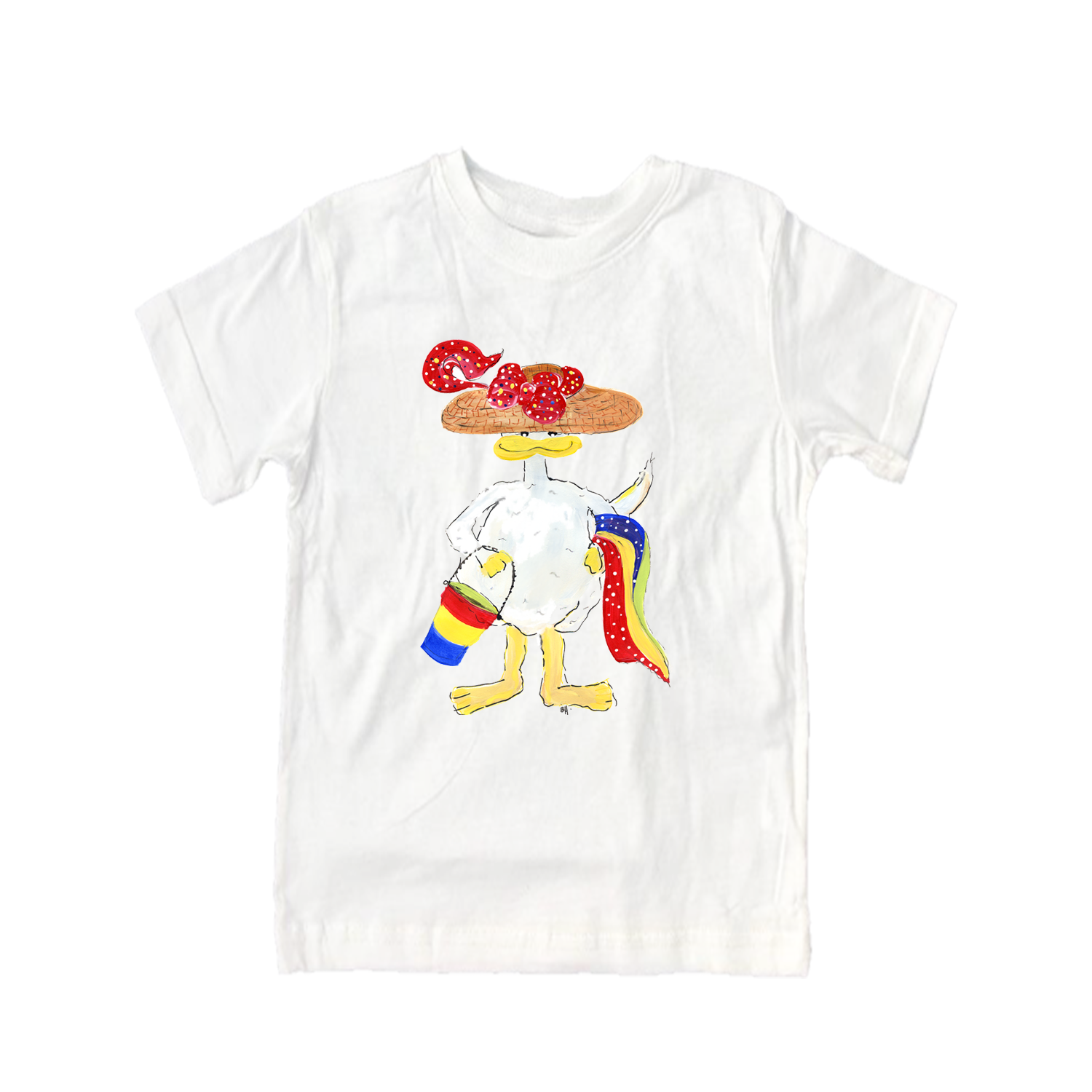 Cotton Tee Shirt Short Sleeve 416 Duck with Hat