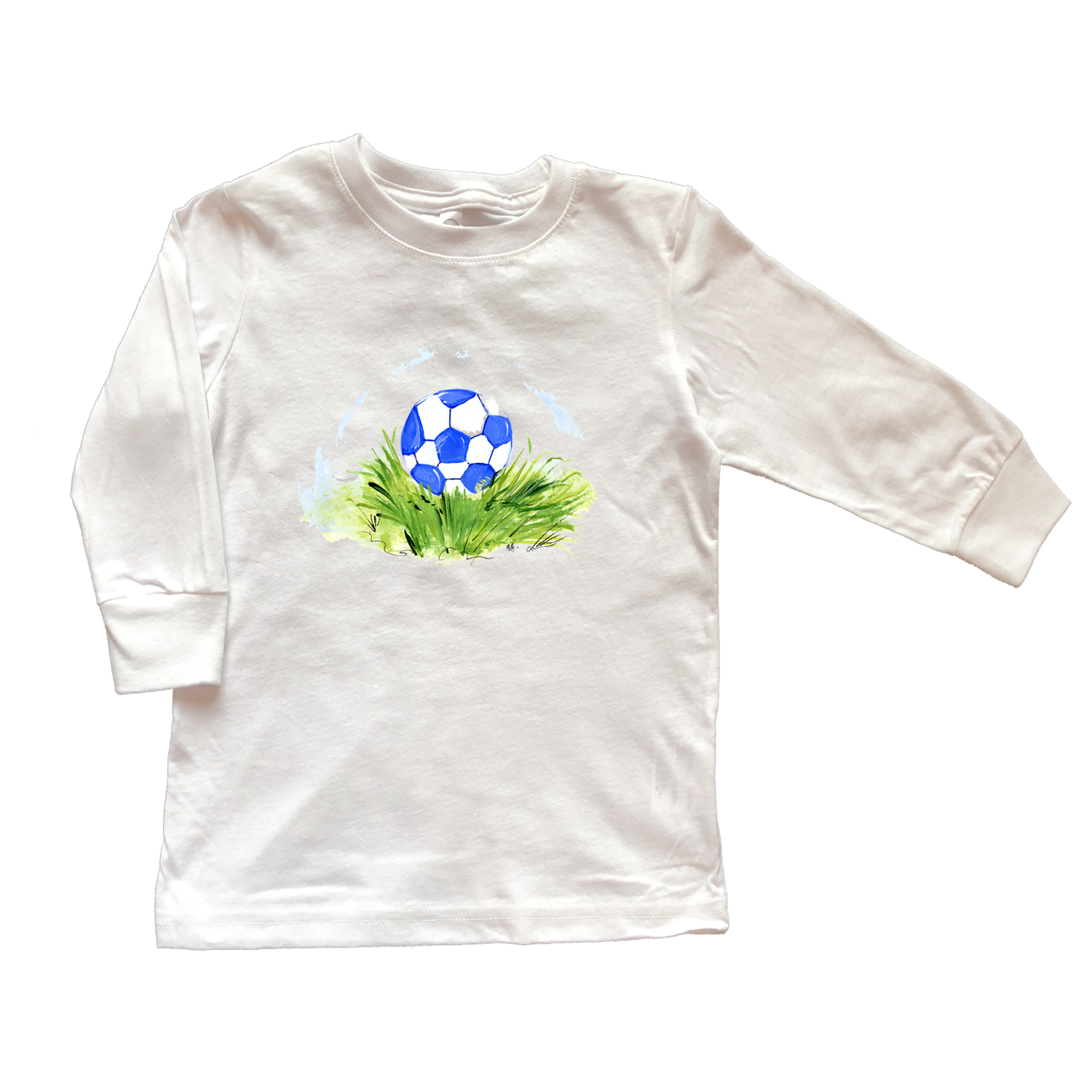 Cotton Tee Shirt Long Sleeve 605 Soccer