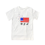 Cotton Tee Shirt Short Sleeve 692 USA Flag