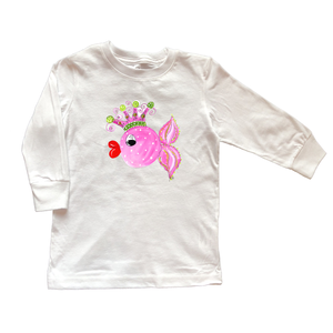 Cotton Tee Shirt Long Sleeve 787 Flapper Fish
