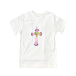 Cotton Tee Shirt Short Sleeve 859 Pink Cross