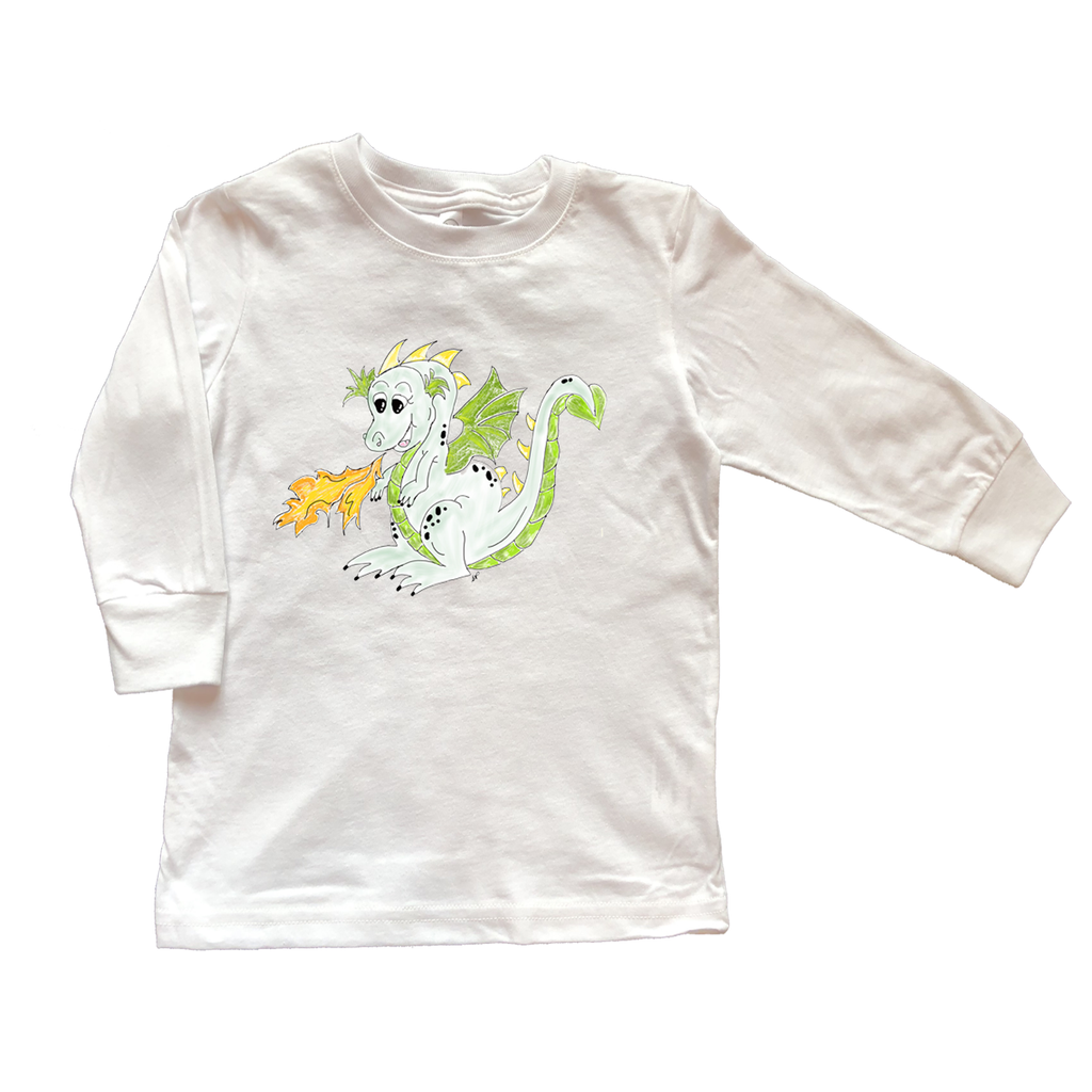 Cotton Tee Shirt Long Sleeve 2118 Dragon