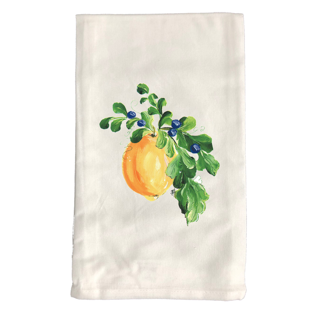 Kitchen Towel 428 Lemon w_Blueberries